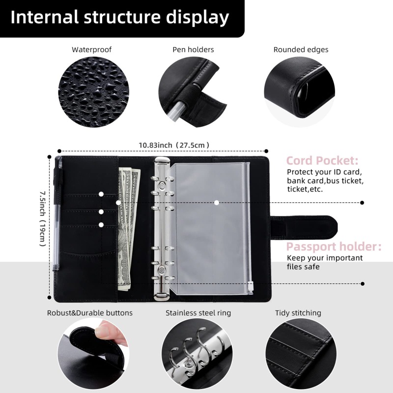 PU Leather Budget Binder With  - Planner Weekly Budget incelemesi ve fiyatı