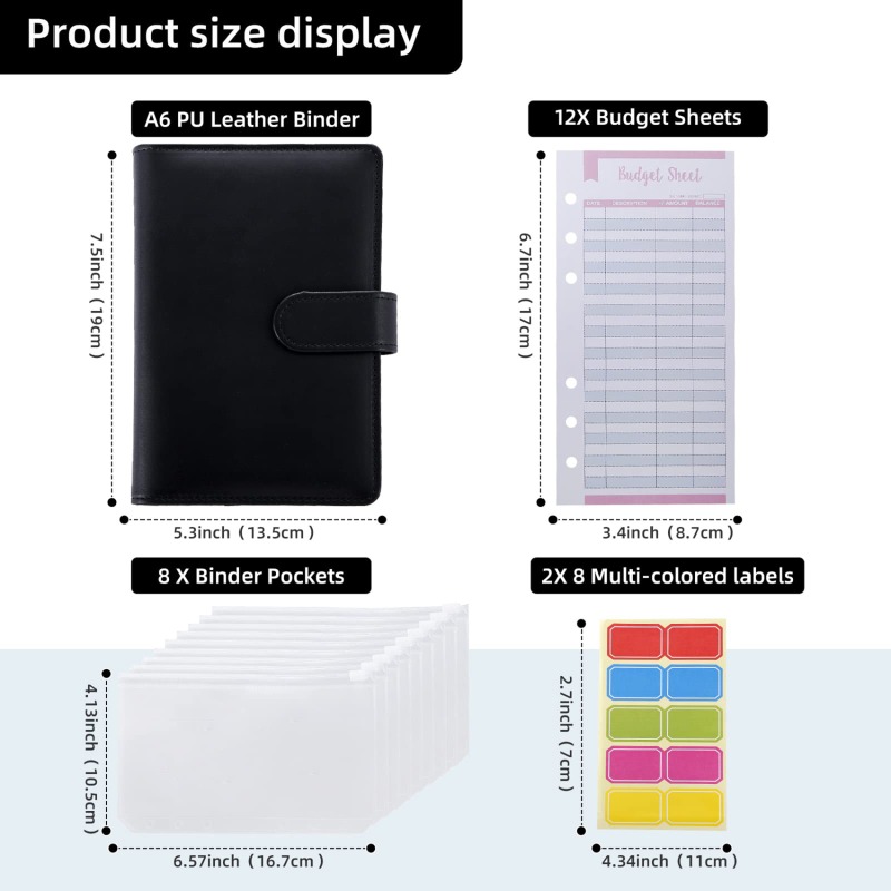 PU Leather Budget Binder With  - Planner Weekly Budget incelemesi ve fiyatı