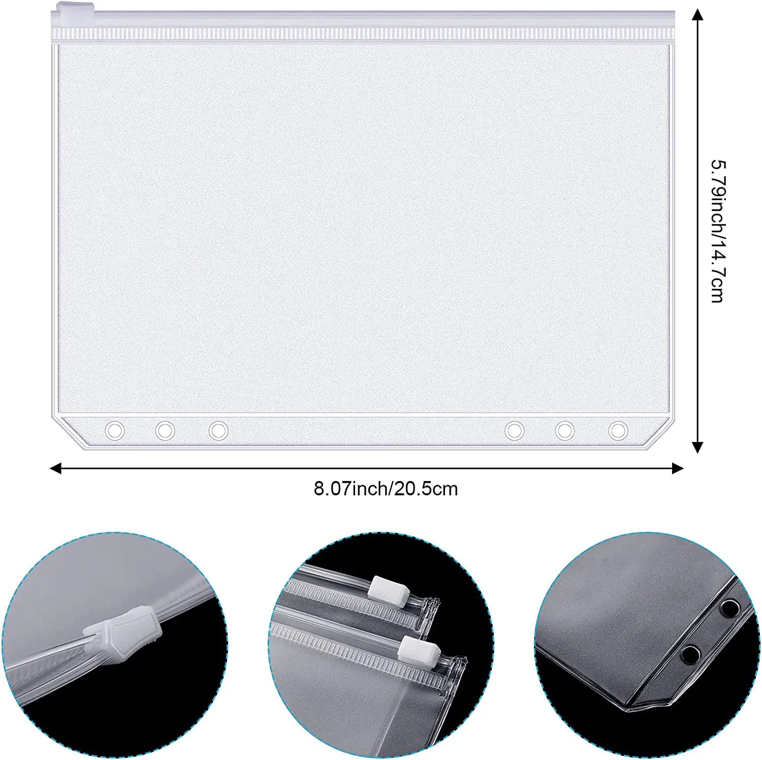 Binder Pockets A6 6-Hole Zippe - Planner Weekly Budget incelemesi ve fiyatı