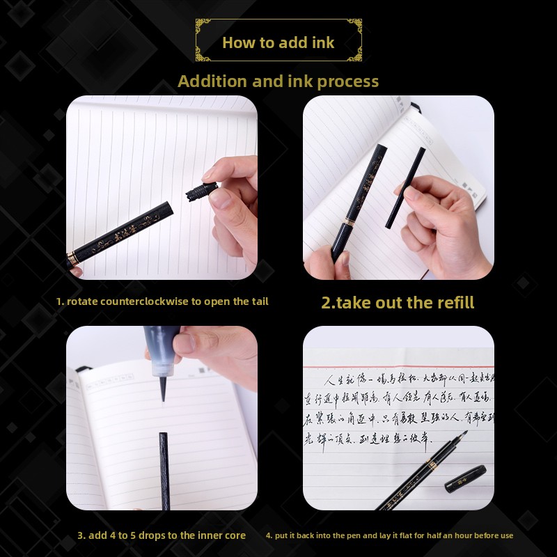 4PCS/SET Calligraphy Art Marke - Supply Of Office Stationery incelemesi ve fiyatı