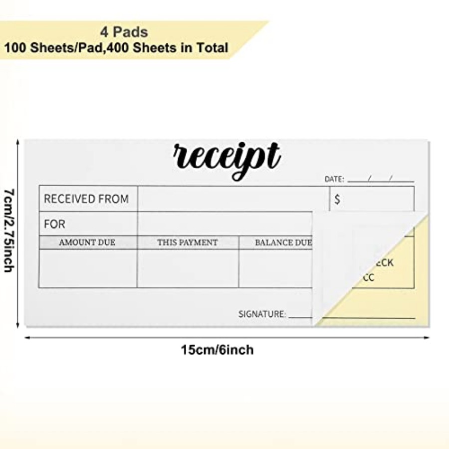 4 Pieces Receipt Books Carbonl - Carbon Copy Book incelemesi ve fiyatı