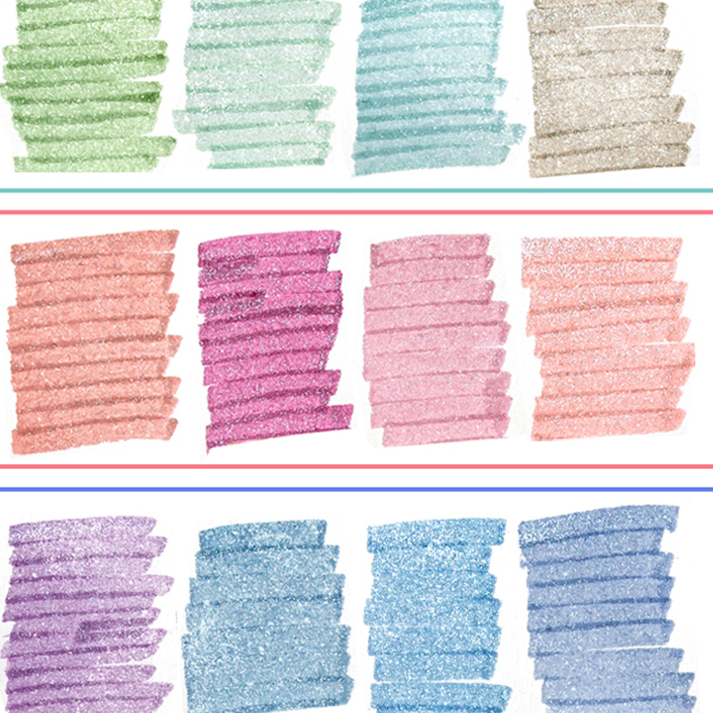 4pcs Glitter Color Shiny Pens  - Highlighter Set Pastel incelemesi ve fiyatı