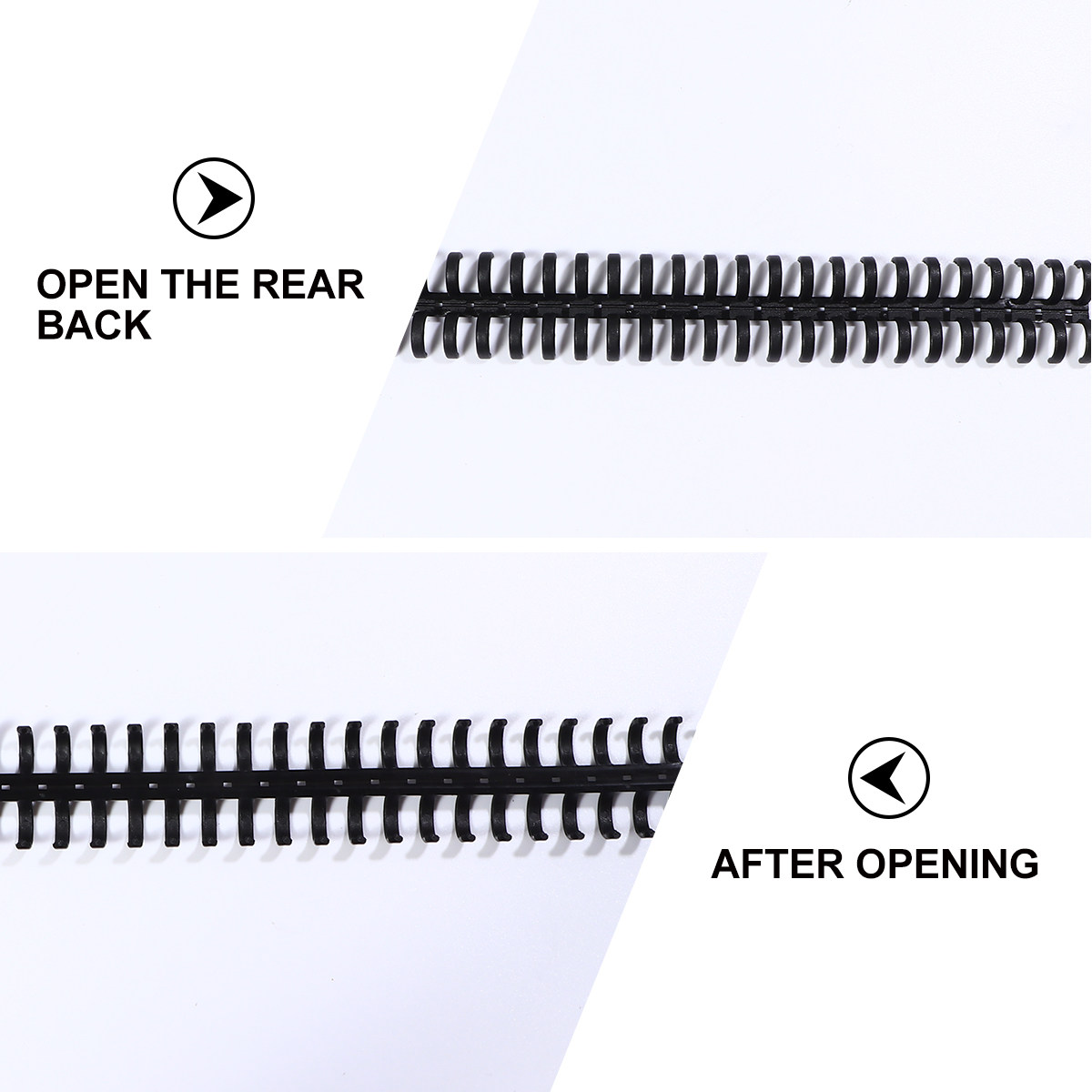 10Pcs Black Plastic Comb Bindi - Binding Comb Plastic incelemesi ve fiyatı