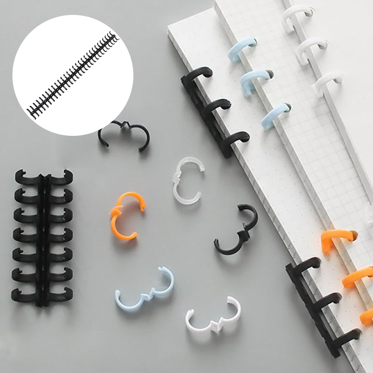 10Pcs Black Plastic Comb Bindi - Binding Comb Plastic incelemesi ve fiyatı