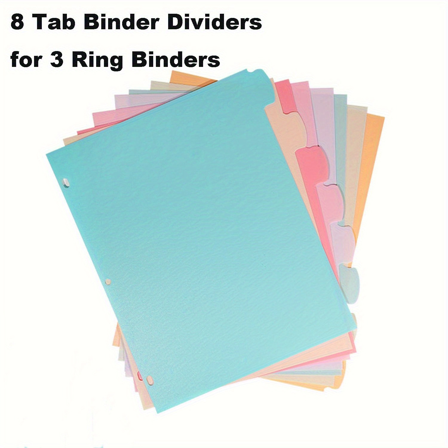 8 Tab Binder Dividers for 3 Ri - Index Tab Divider incelemesi ve fiyatı