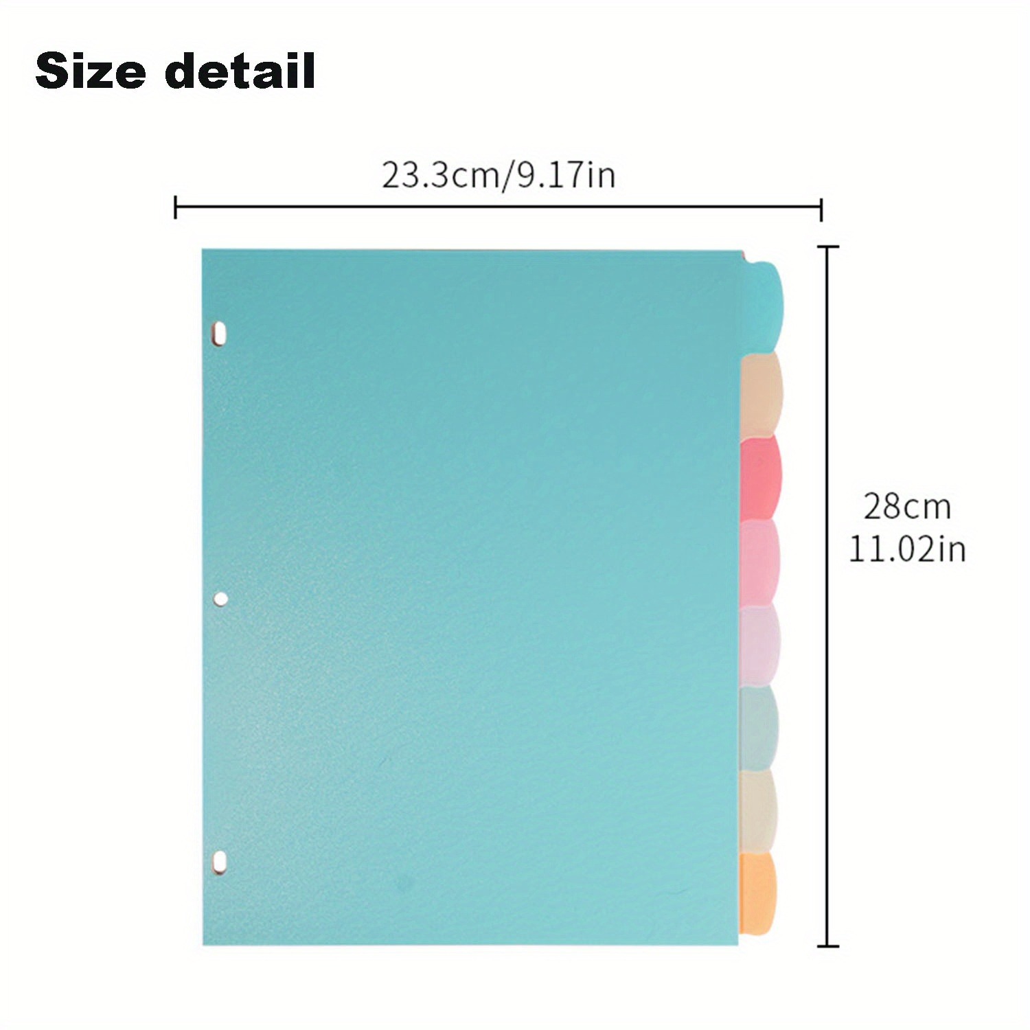 8 Tab Binder Dividers for 3 Ri - Index Tab Divider incelemesi ve fiyatı