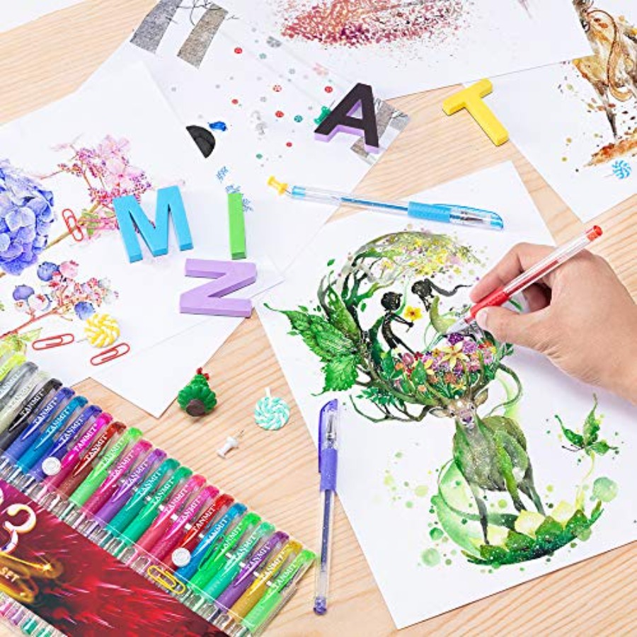 Glitter Gel Pens, Neon Glitter - Gel Ink Pen Set incelemesi ve fiyatı