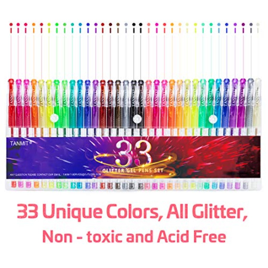 Glitter Gel Pens, Neon Glitter - Gel Ink Pen Set incelemesi ve fiyatı