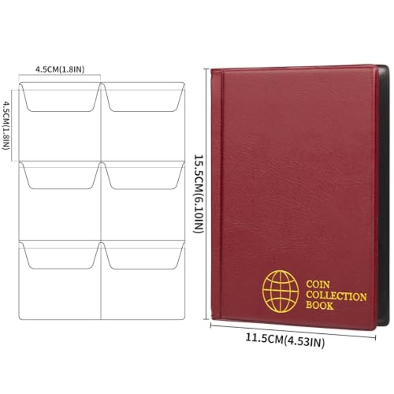 60Pocket Coin Collection Album - Binding Comb Plastic incelemesi ve fiyatı
