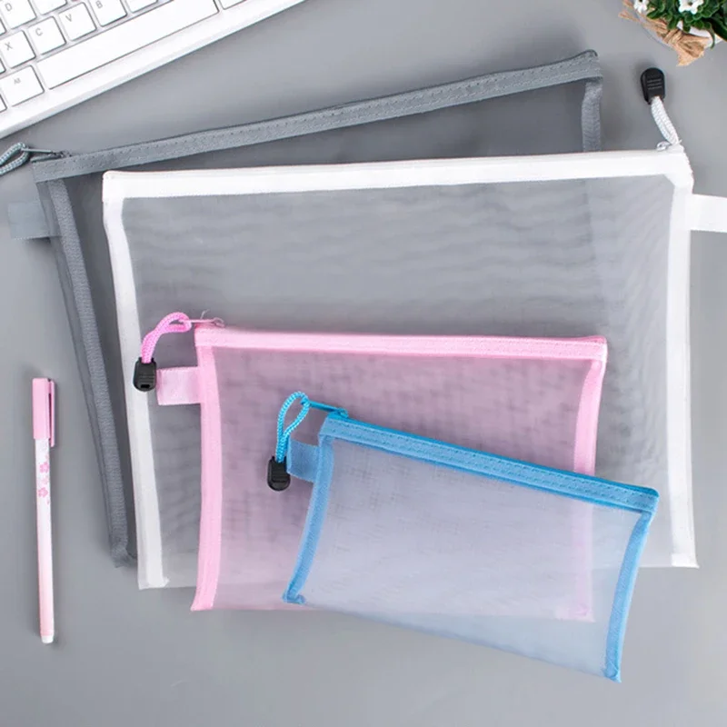 1Pcs A4/A5/A6 Mesh Zipper Pouc - Portfolio Folder Zip incelemesi ve fiyatı