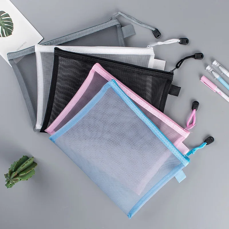 1Pcs A4/A5/A6 Mesh Zipper Pouc - Portfolio Folder Zip incelemesi ve fiyatı