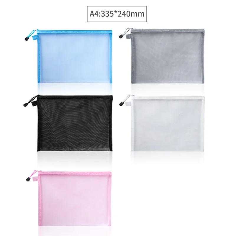 1Pcs A4/A5/A6 Mesh Zipper Pouc - Portfolio Folder Zip incelemesi ve fiyatı