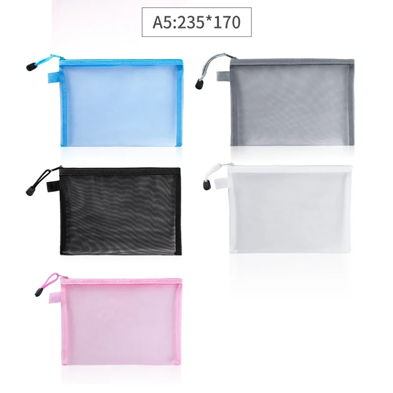 1Pcs A4/A5/A6 Mesh Zipper Pouc - Portfolio Folder Zip incelemesi ve fiyatı