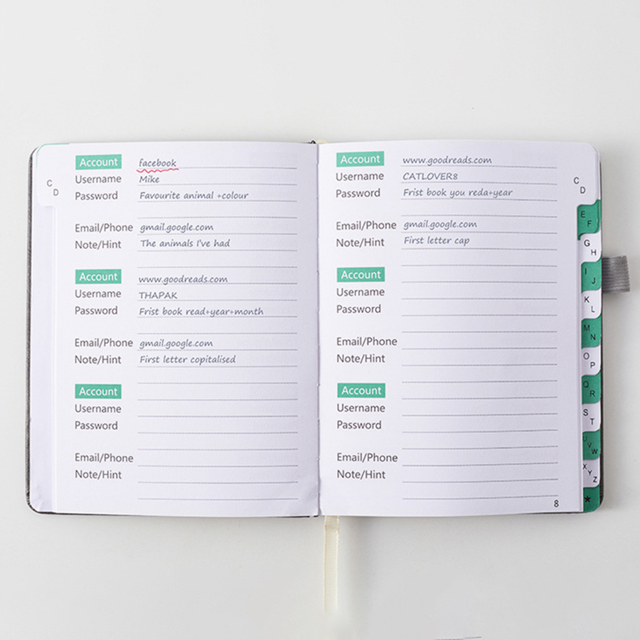 1pc Compact Password Keeper Bo - Index Tab Divider incelemesi ve fiyatı
