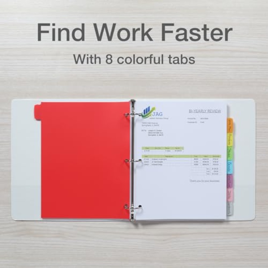 Poly Binder Dividers, 3 Hole P - Binding Comb Plastic incelemesi ve fiyatı