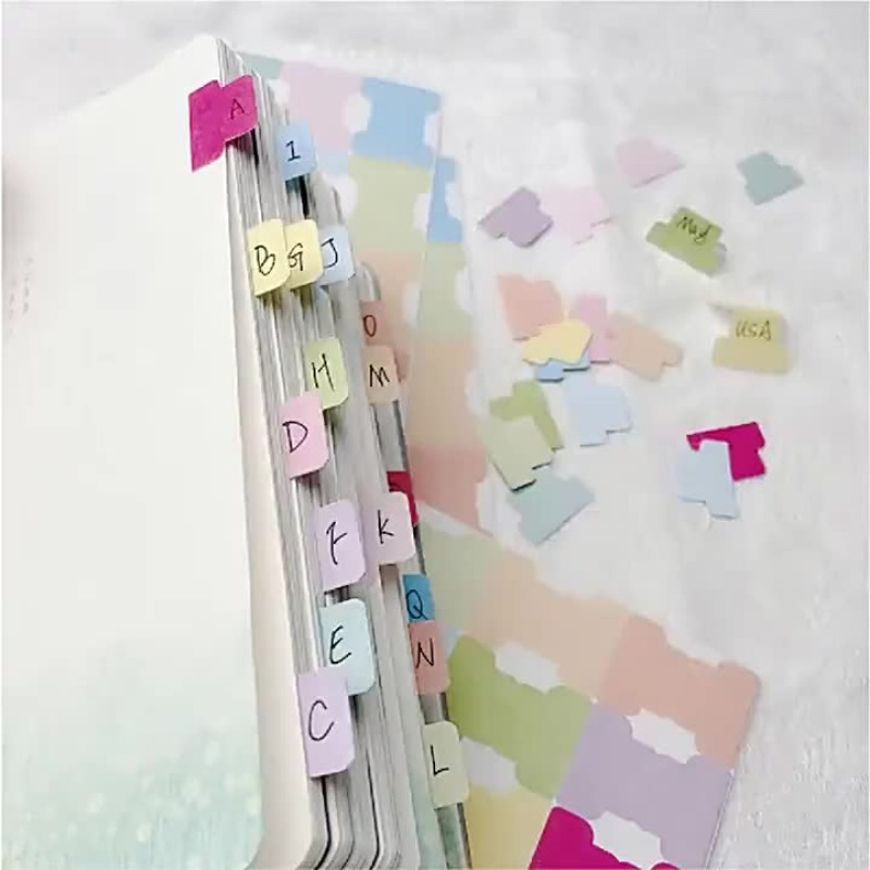 Colorful Sticky Index Tabs - W - Index Tab Divider incelemesi ve fiyatı