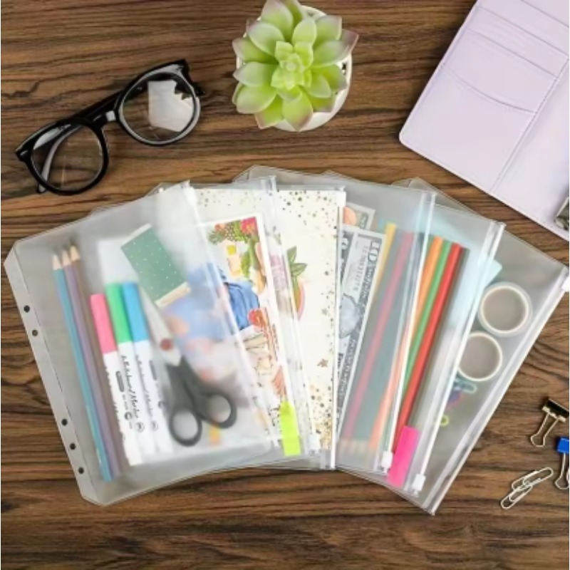 10Pcs Transparent PVC Zipper B - Portfolio Folder Zip incelemesi ve fiyatı