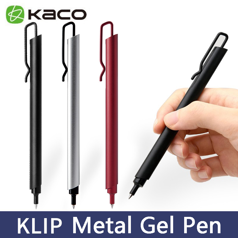 Kaco Metal Gel Pen 0.5MM Black - Office Stationery Supply Business incelemesi ve fiyatı