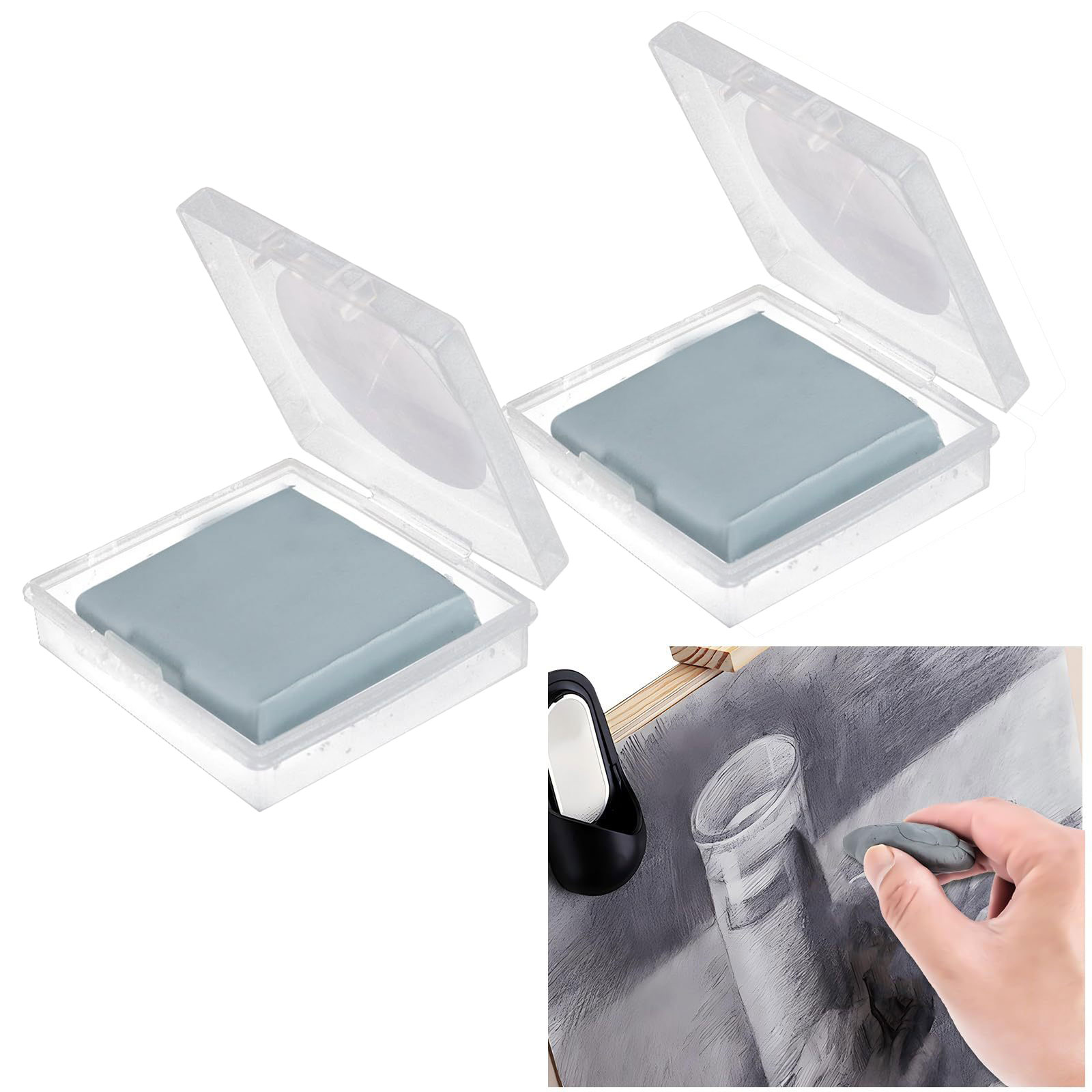 2pcs Kneaded Eraser for Artist - Rubber Eraser Kneaded incelemesi ve fiyatı