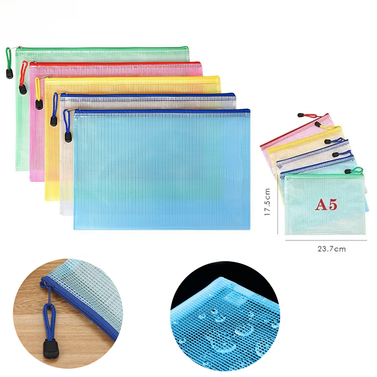5PCS Stationery Storage Folder - Portfolio Folder Zip incelemesi ve fiyatı