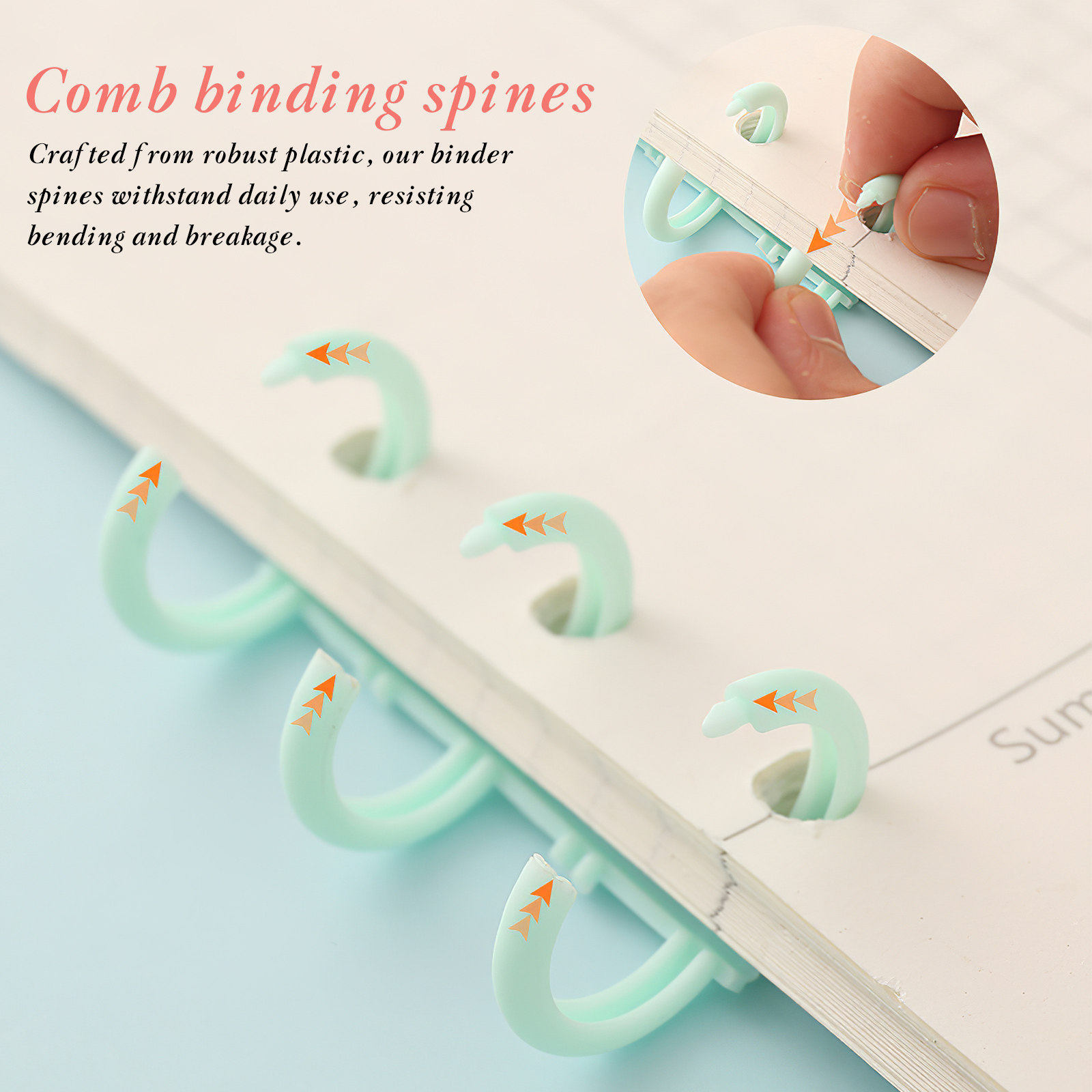 12Pcs Stylish Color Plastic Bi - Binding Comb Plastic incelemesi ve fiyatı