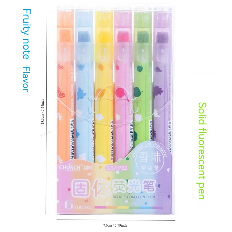 6 Colors/set Pastel Gel Highli - Highlighter Set Pastel incelemesi ve fiyatı