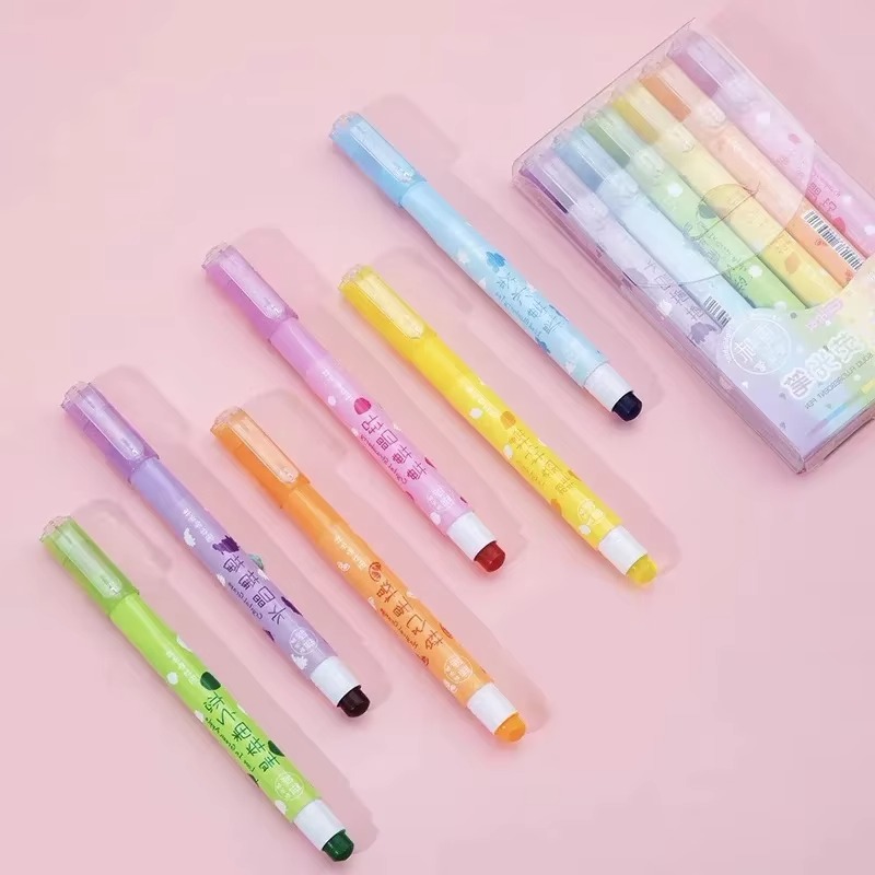 6 Colors/set Pastel Gel Highli - Highlighter Set Pastel incelemesi ve fiyatı
