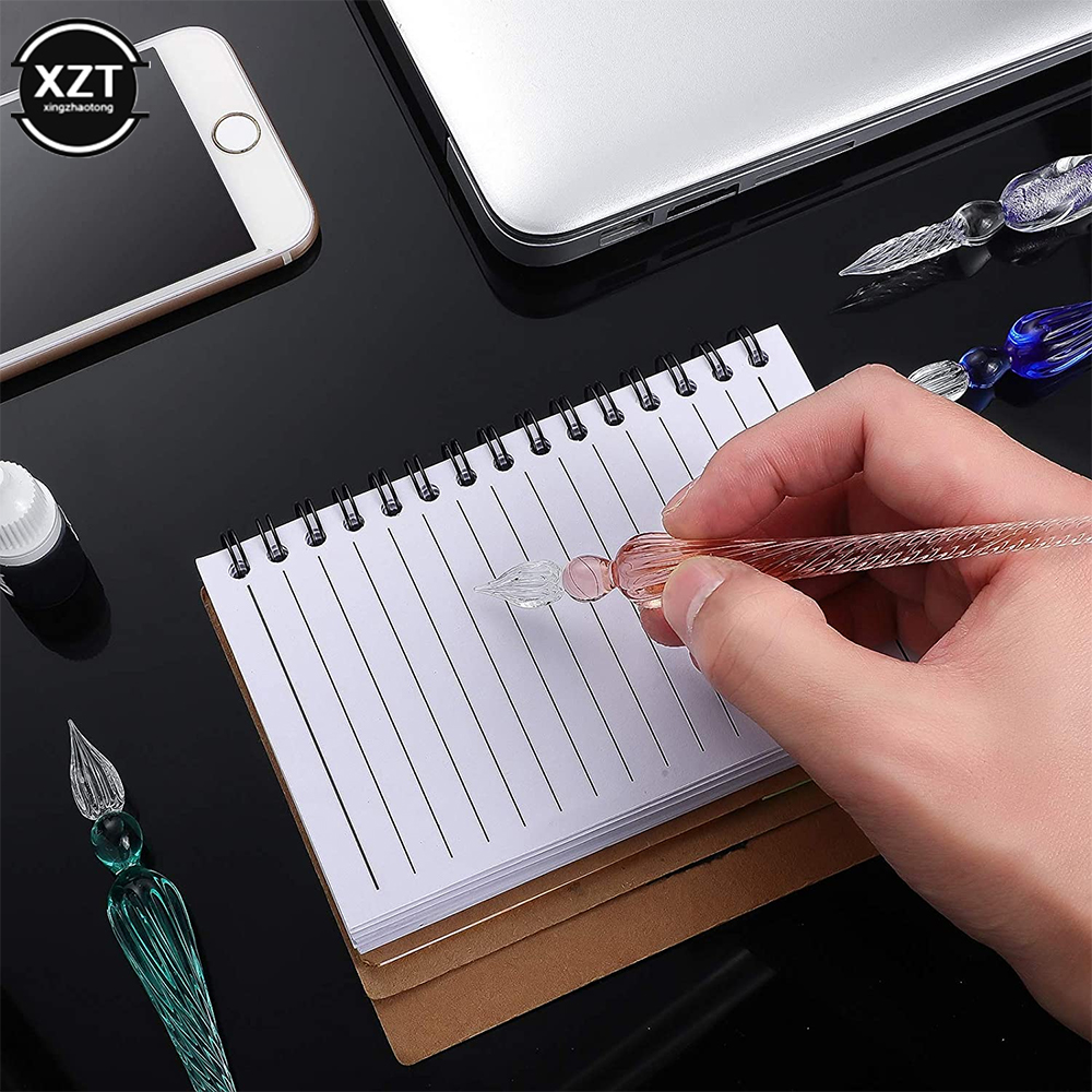 1Pcs new Vintage Glass Dip Dip - Fountain Pen Ink incelemesi ve fiyatı